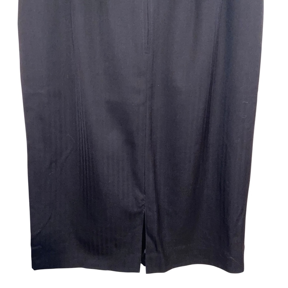 Pendleton Skirt Womens Small 27” Waist 100% Wool Pencil Pockets Secretary Black - Picture 10 of 12